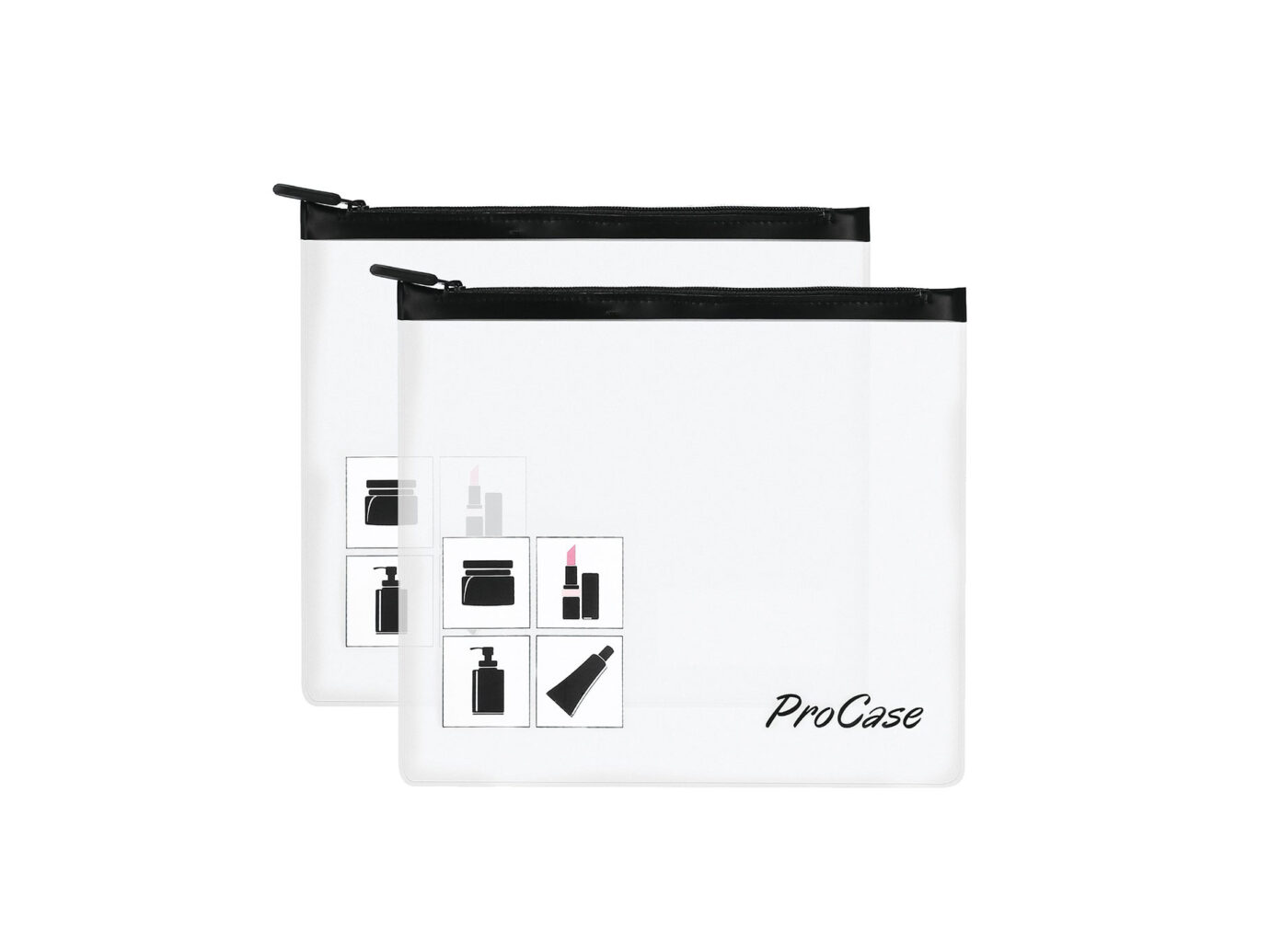 ProCase Durable Quart-Size Makeup Pouch