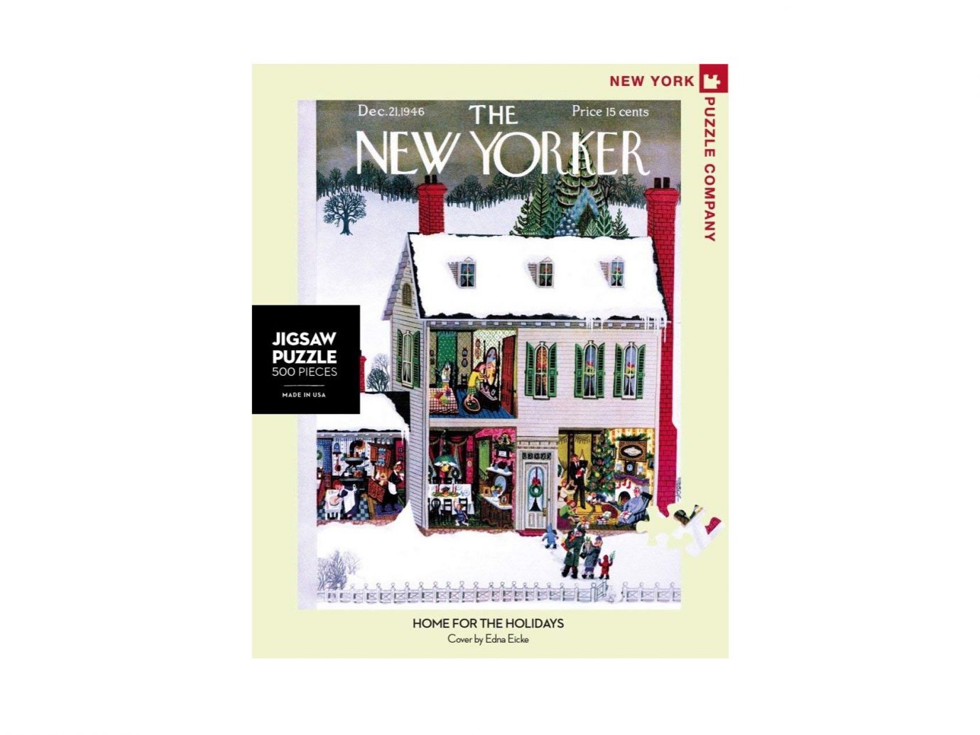 New Yorker Home for the Holidays 500-Piece Jigsaw Puzzle