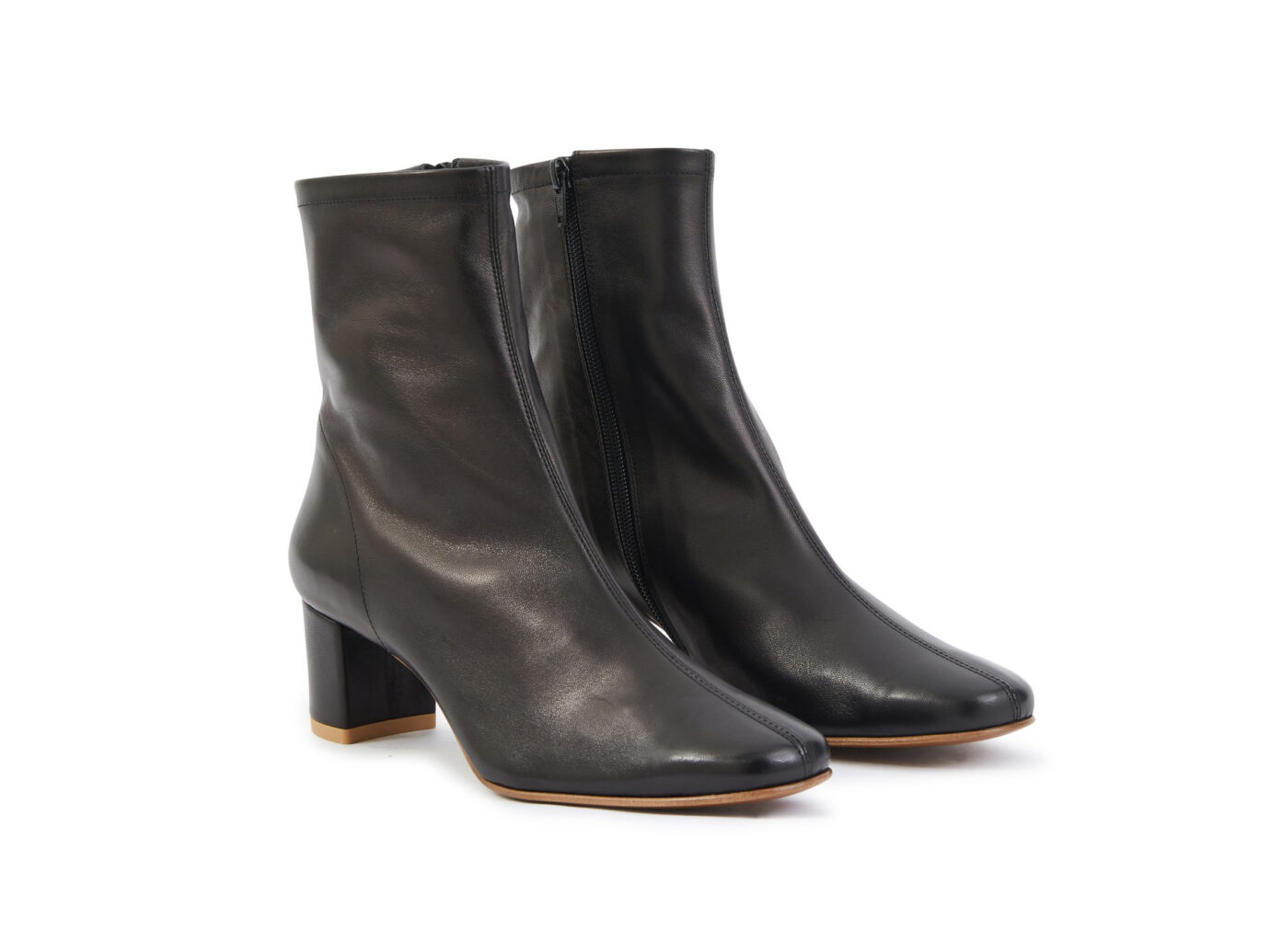 BY FAR Sofia leather ankle boots
