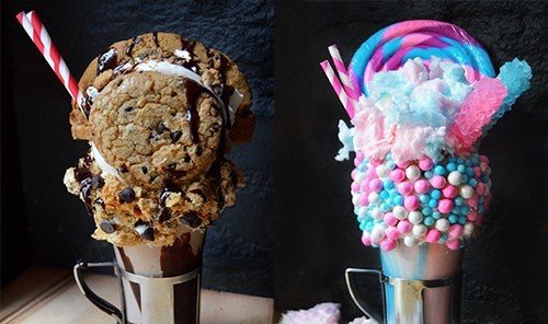 Food + Drink food dessert indoor ice cream snack food sweet buttercream ice cream cone icing colored