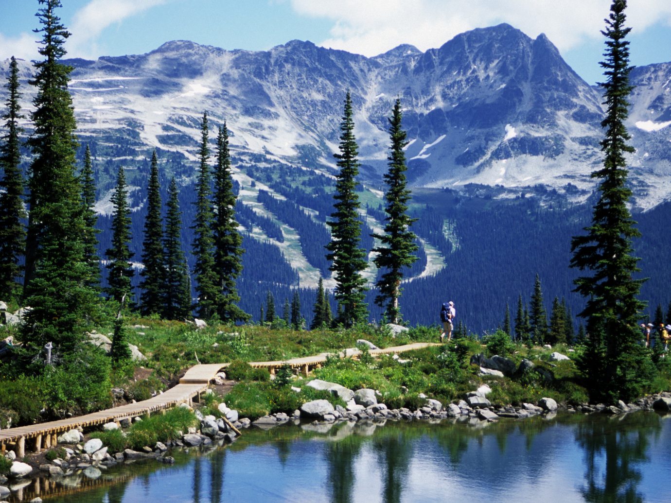 Beauty Trip Ideas tree outdoor sky mountain mountainous landforms wilderness Lake reflection mountain range Nature conifer ecosystem woody plant Forest pond landscape alps ridge larch temperate coniferous forest meadow biome surrounded plant wooded hillside