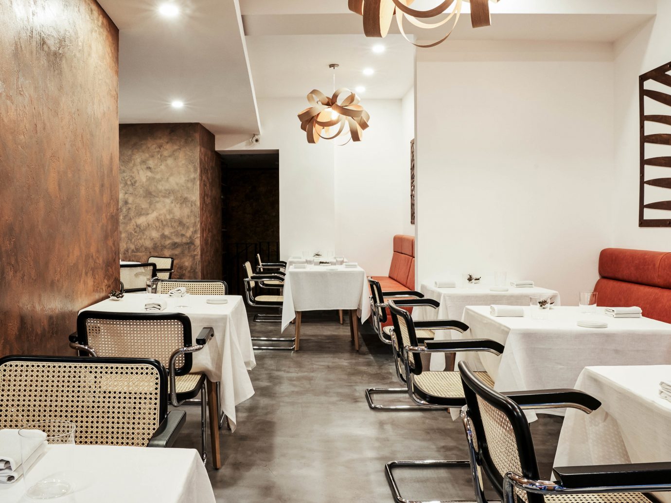 Food + Drink London indoor wall floor table restaurant chair interior design furniture café