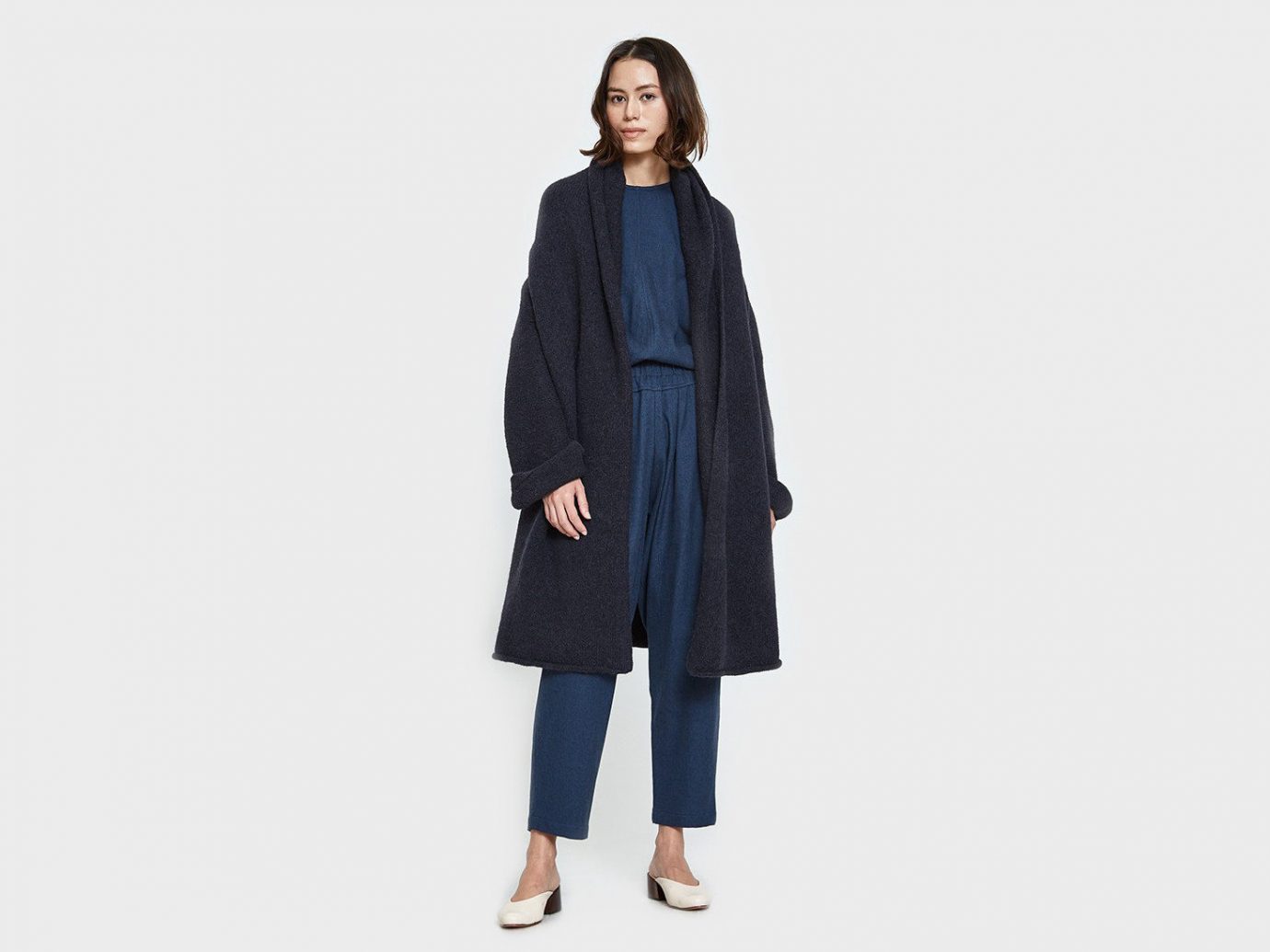 Style + Design Travel Shop coat clothing overcoat fashion model electric blue suit