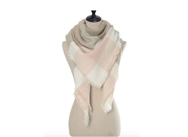 Style + Design Travel Shop Travel Tech Travel Tips stole product beige neck scarf shawl