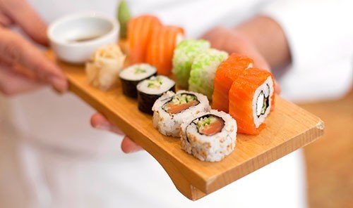 Style + Design food dish indoor cuisine sushi asian food meal gimbap japanese cuisine california roll sliced