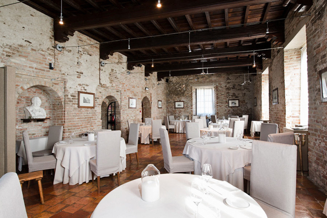 Food + Drink Hotels Italy Luxury Travel Trip Ideas indoor ceiling floor restaurant table interior design furniture