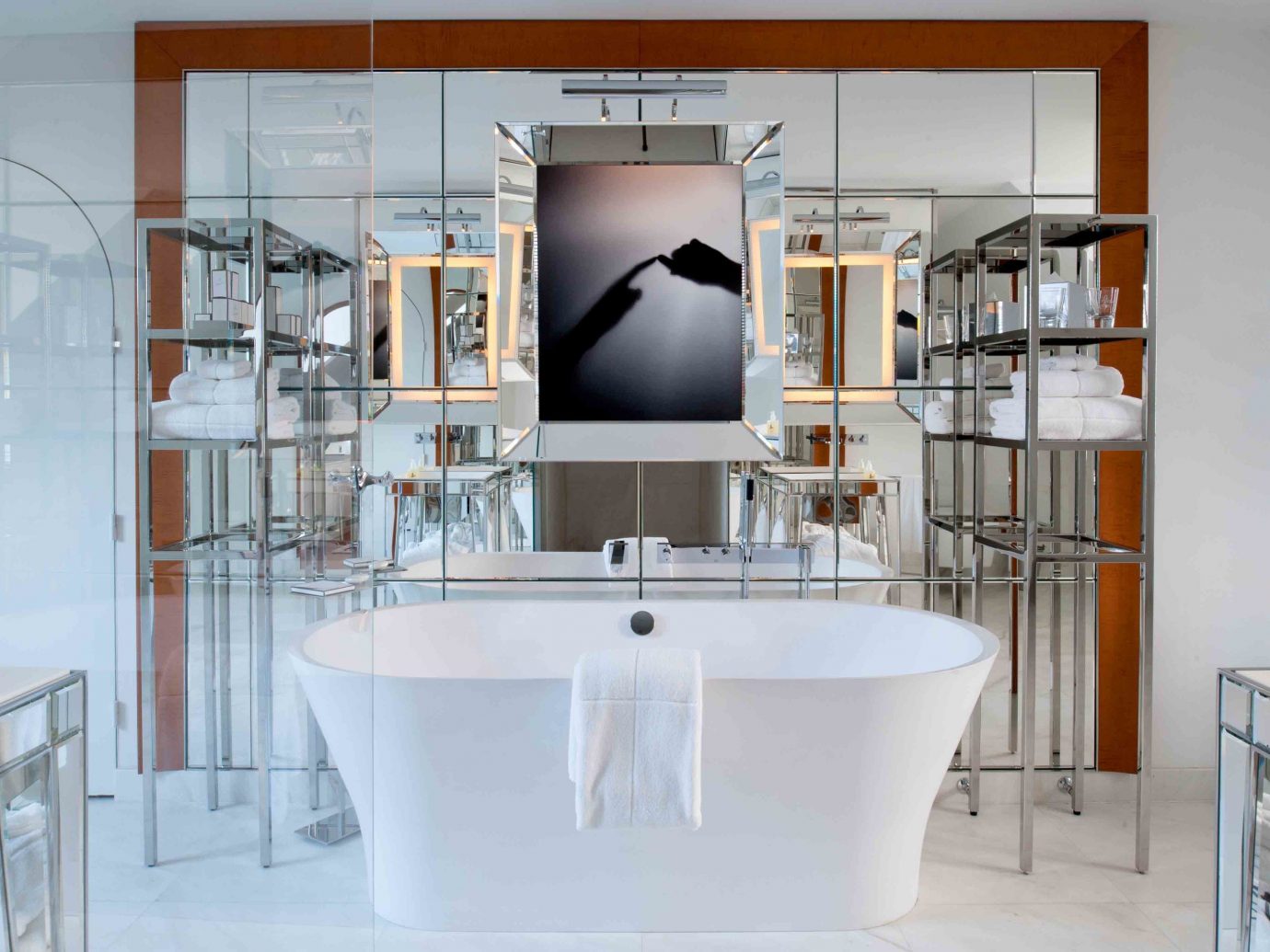 France Hotels Paris indoor wall room bathroom interior design furniture home plumbing fixture Design bathtub cabinetry bathroom cabinet kitchen appliance