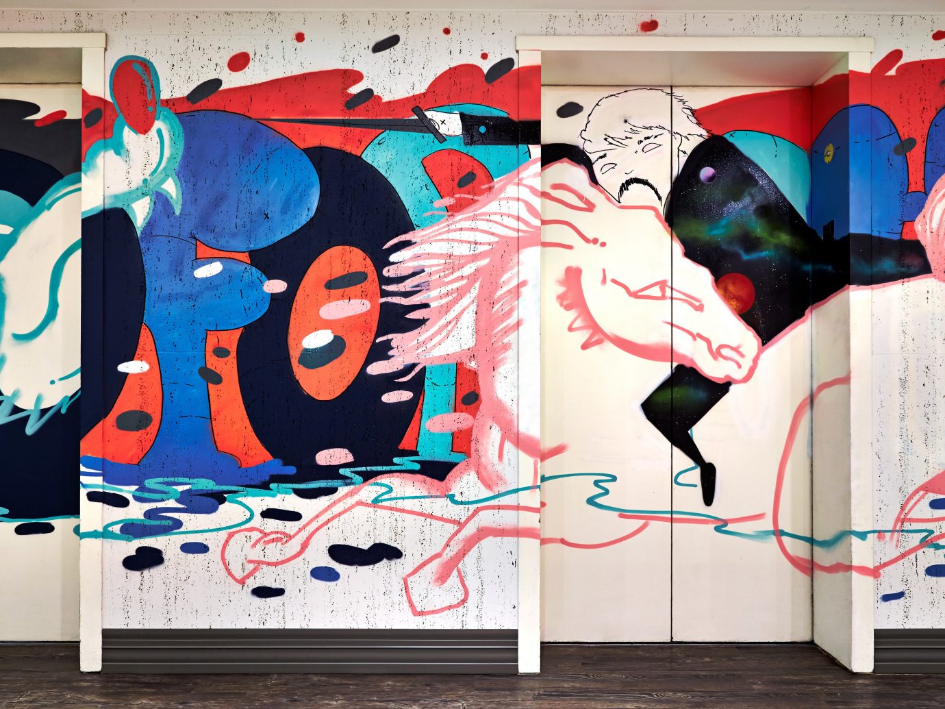 Boutique City Design Hip Hotels graffiti art street art mural modern art illustration abstract