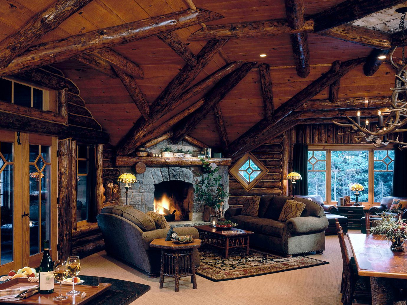 Hotels Living Lodge Lounge Luxury New York Romantic Romantic Hotels Rustic indoor ceiling room property building house estate living room home log cabin interior design wood cottage outdoor structure furniture area