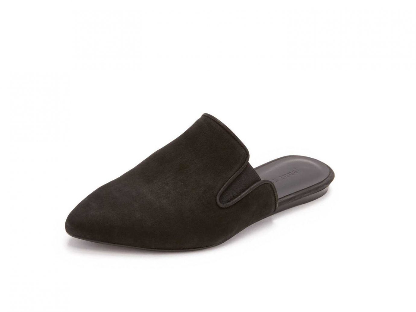 Style + Design clothing footwear shoe leather black slipper suede textile outdoor shoe material