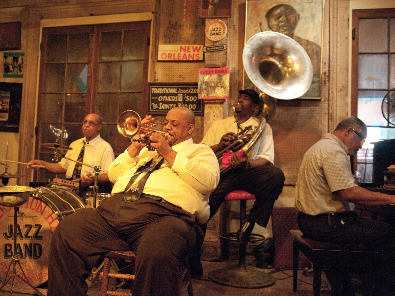 Big band playing in New Orleans Louisiana