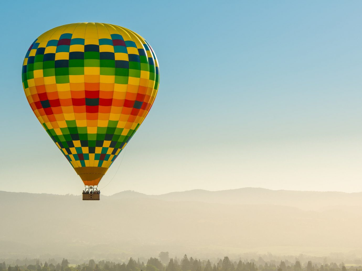 Food + Drink Girls Getaways Trip Ideas Weekend Getaways transport balloon sky aircraft outdoor hot air ballooning Hot Air Balloon vehicle atmosphere of earth toy colorful colored