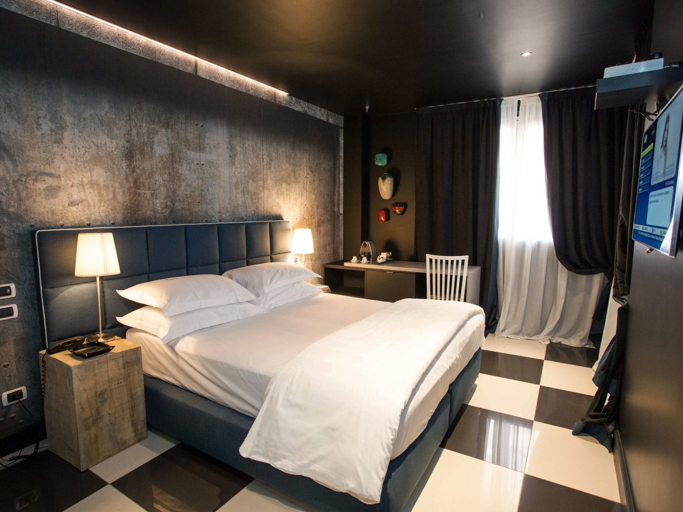 Hotels Italy Milan indoor bed wall room floor property Bedroom ceiling Suite interior design hotel estate cottage