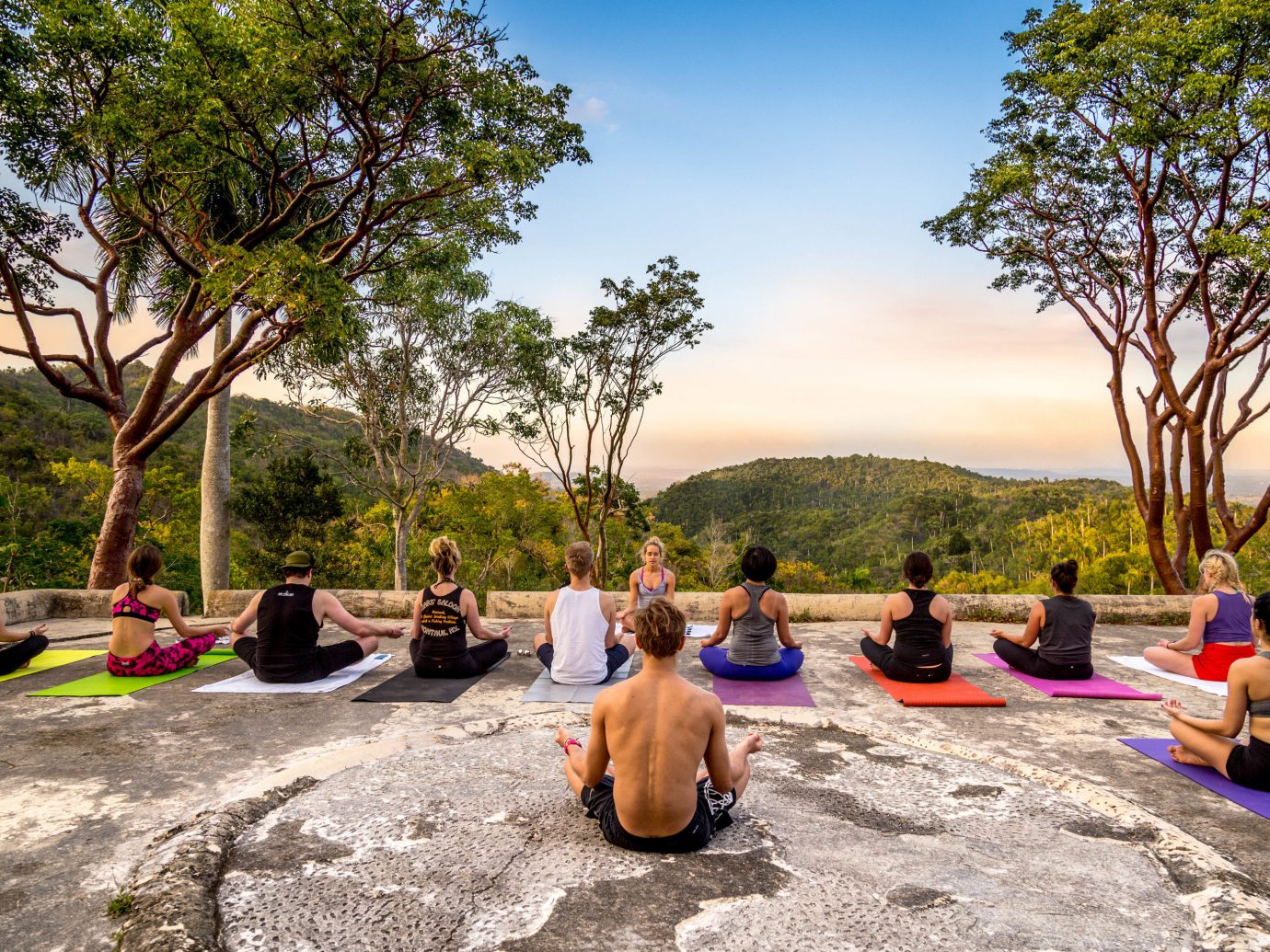 Health + Wellness Meditation Retreats Trip Ideas Yoga Retreats tree outdoor sky leisure physical fitness yoga