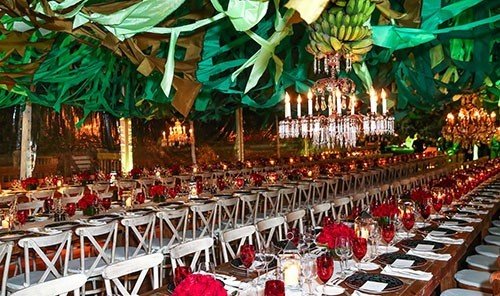 Trip Ideas outdoor function hall meal ceremony aisle banquet long lined set line dining room