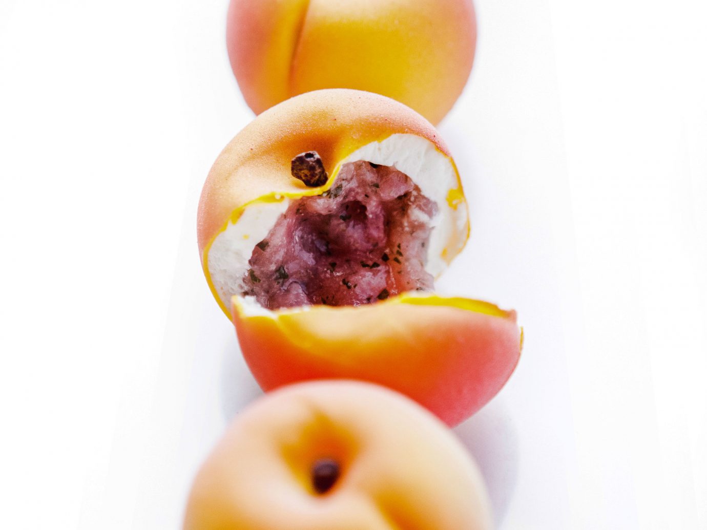 europe Trip Ideas fruit food produce peach sliced donut apricot