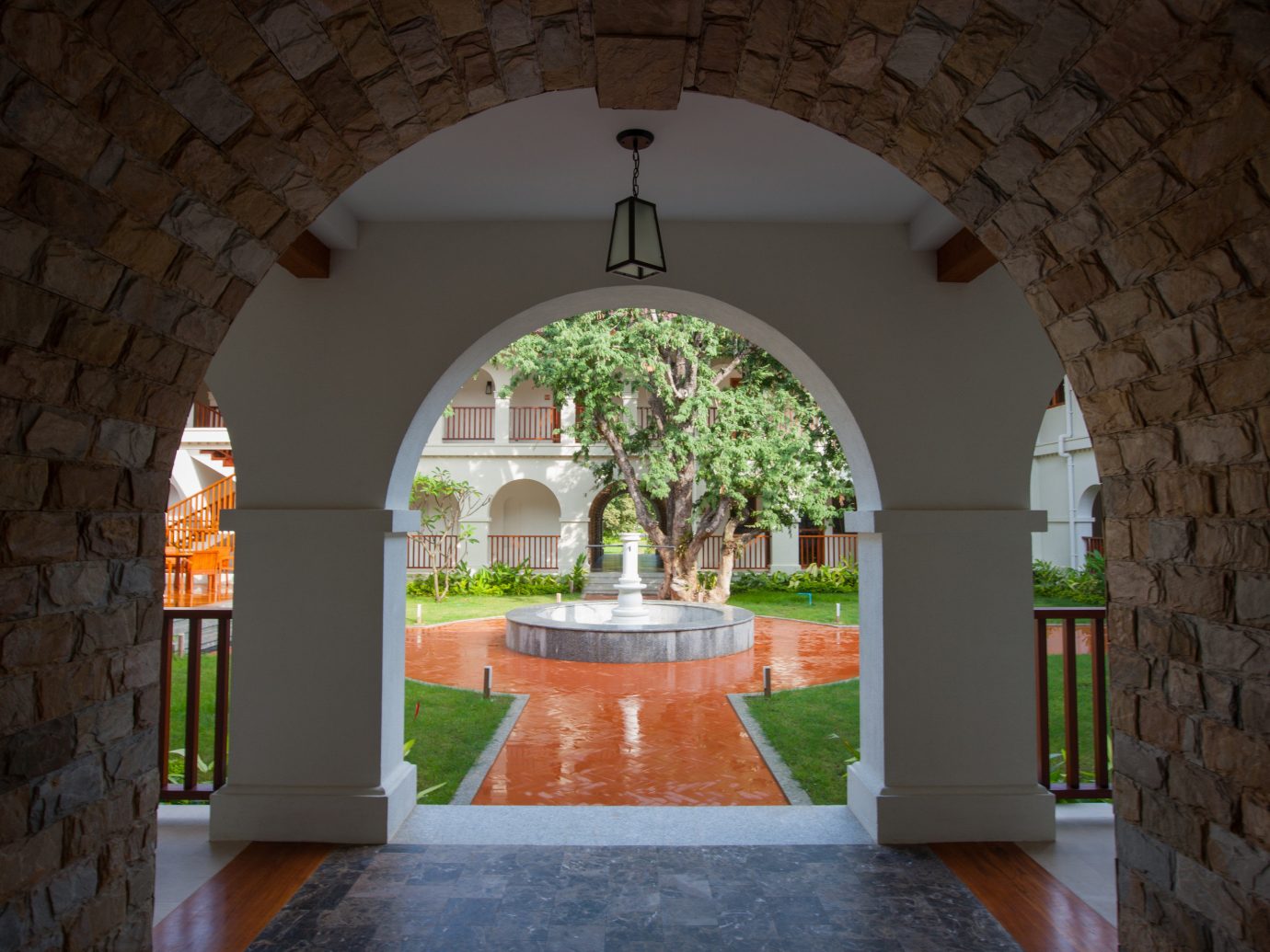 Hotels wall building arch estate house Architecture hacienda home stone chapel Courtyard interior design cottage mansion monastery Villa place of worship