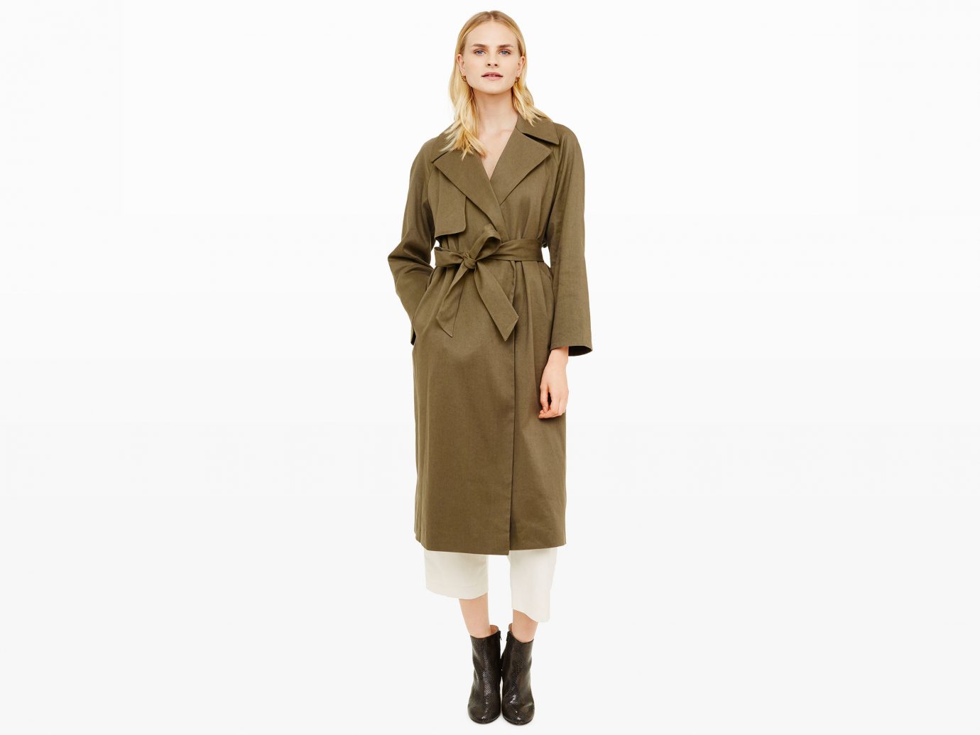Style + Design clothing coat trench coat sleeve outerwear dress overcoat gown costume beige