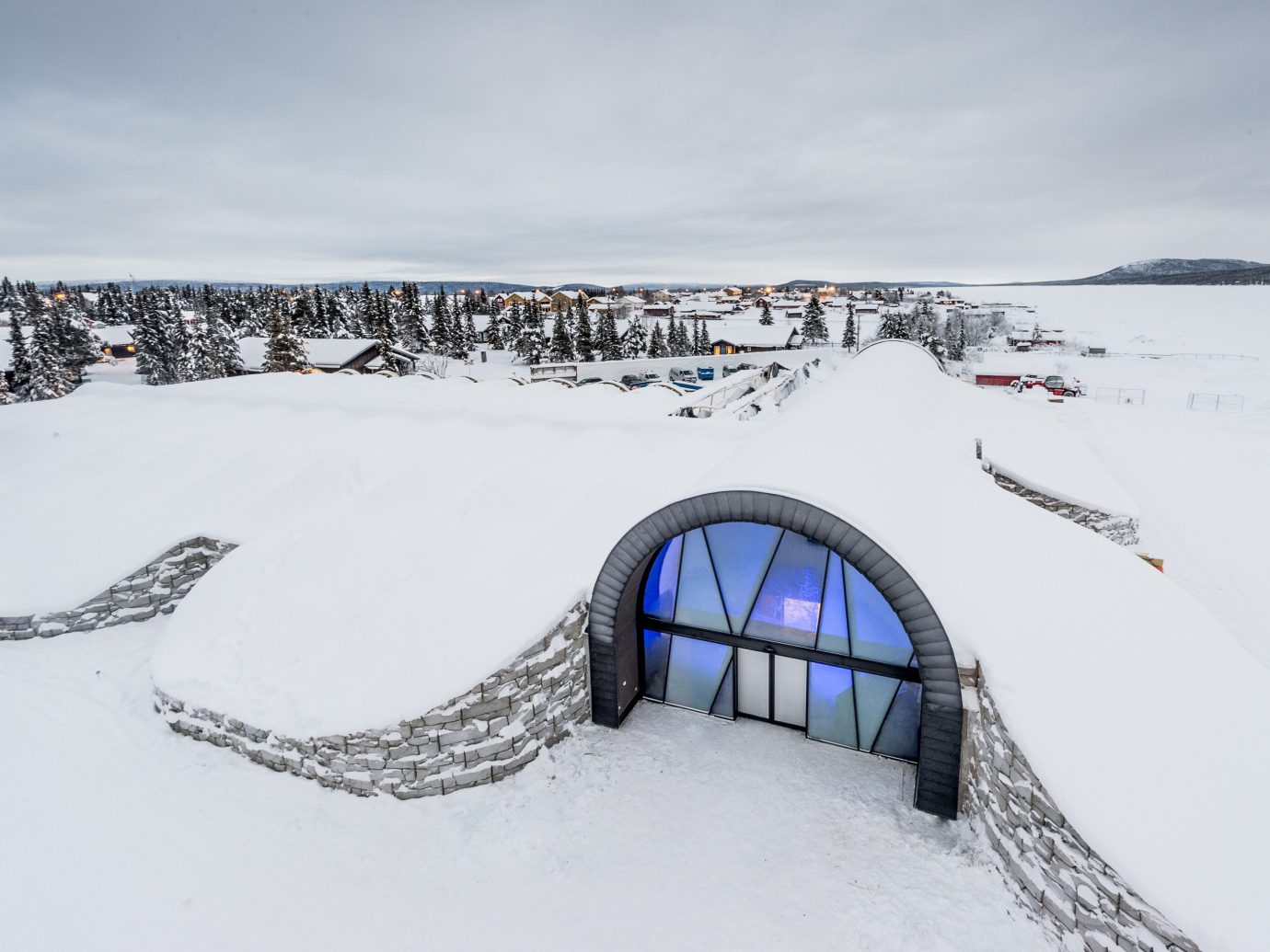 Boutique Hotels Sweden snow outdoor sky Winter covered winter sport arctic ice freezing glacial landform slope day