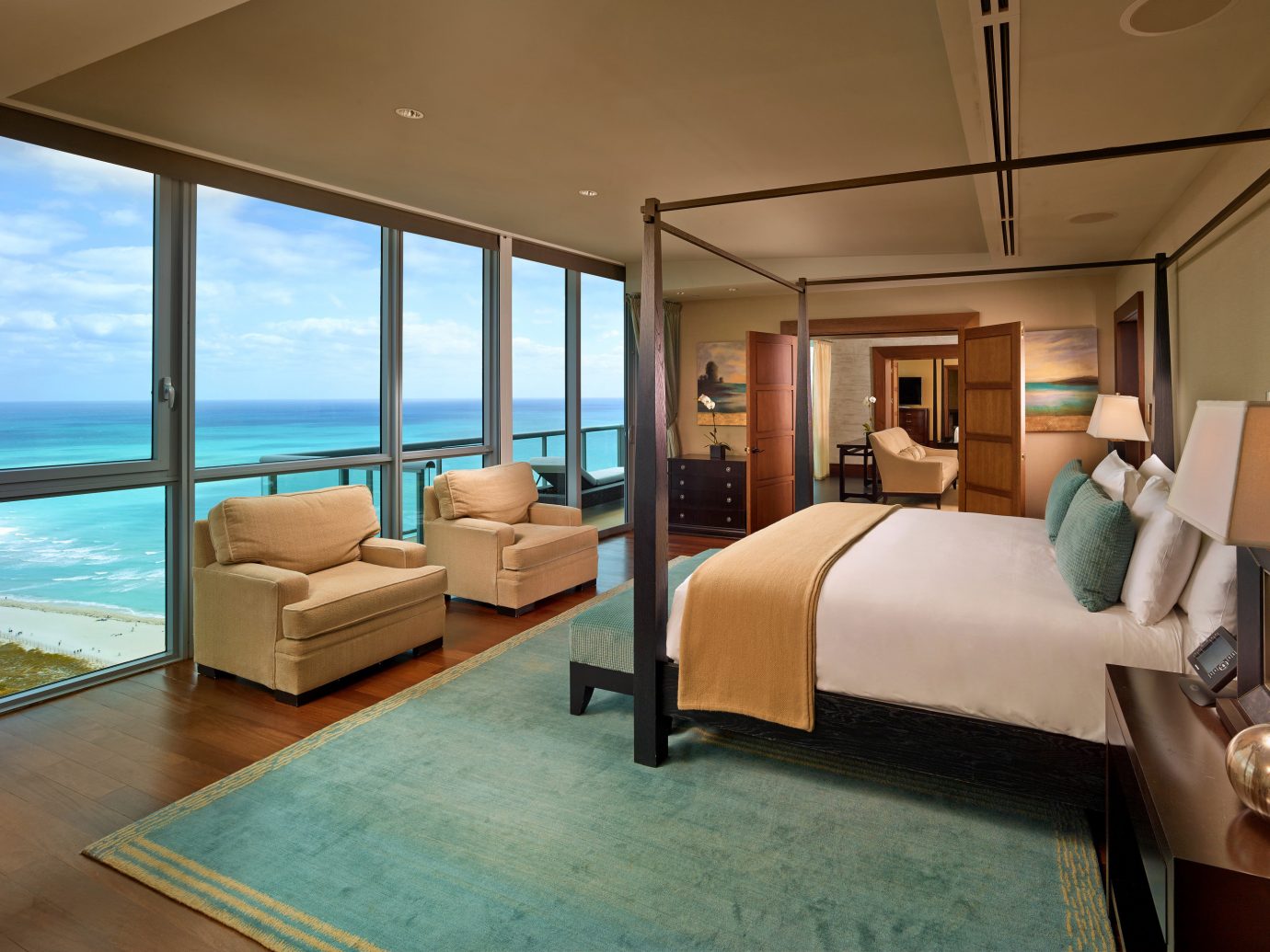 Bedroom at The Setai Miami Hotel