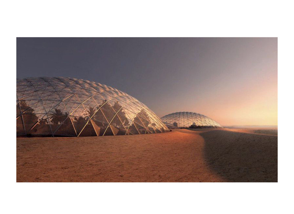 News Offbeat building dome ecosystem sky landscape ecoregion stock photography horizon Desert sand aeolian landform colored