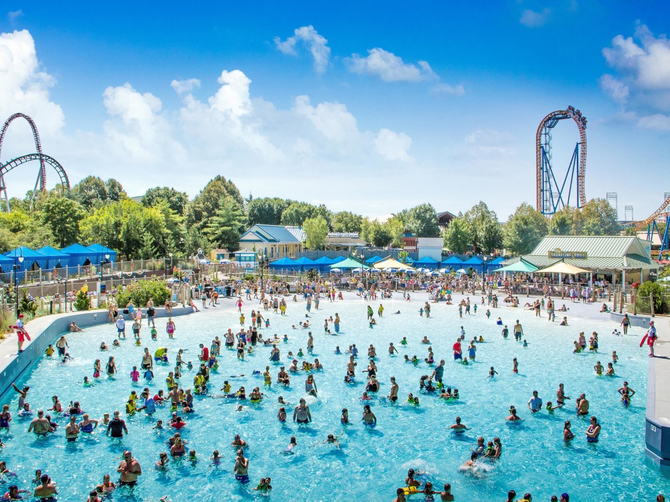Trip Ideas Weekend Getaways sky outdoor amusement park Water park park leisure Resort people recreation nonbuilding structure outdoor recreation swimming pool swimming day crowd