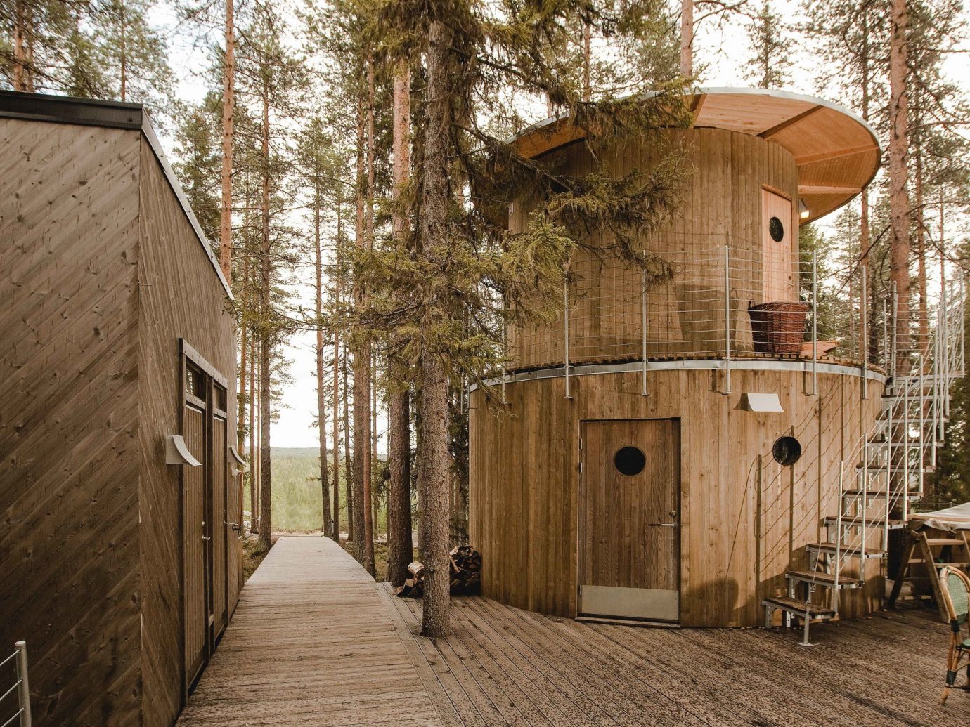 Boutique Hotels Sweden wood shed tree outdoor structure house