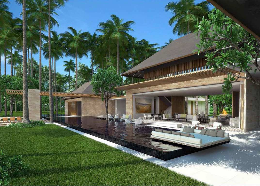 Celebs Hotels property house Architecture estate swimming pool real estate Resort Villa condominium home palm tree arecales leisure backyard facade outdoor structure hacienda landscaping
