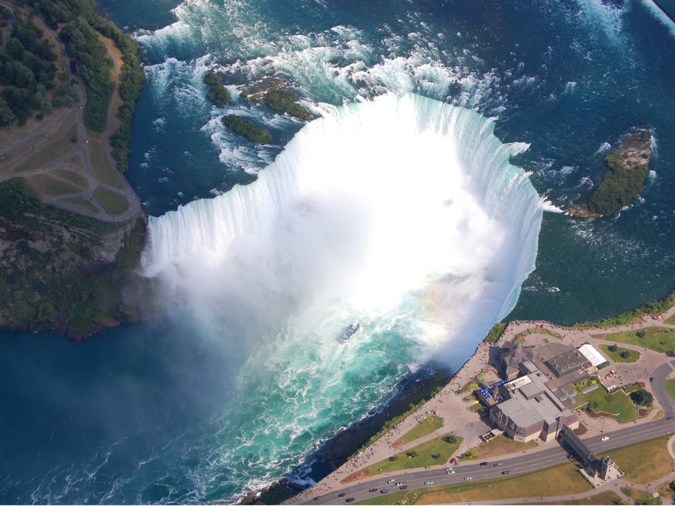 Aerial View of Niagara Falls, New York