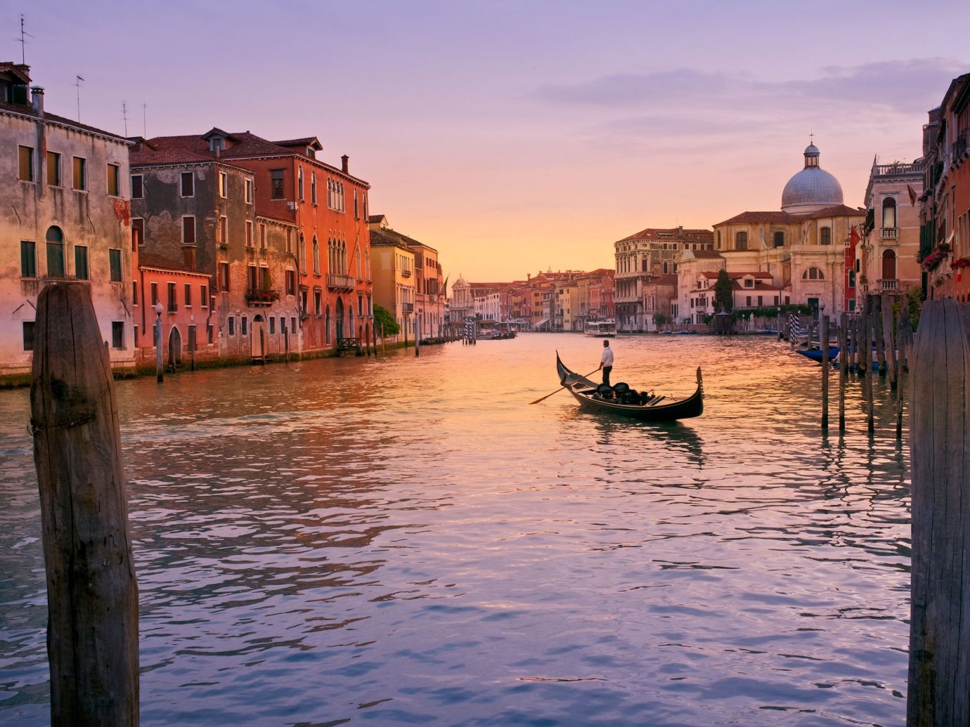 Trip Ideas outdoor sky water Boat geographical feature landform River reflection body of water Town vehicle Canal scene waterway Sea evening gondola morning Sunset channel dusk cityscape watercraft boating Harbor
