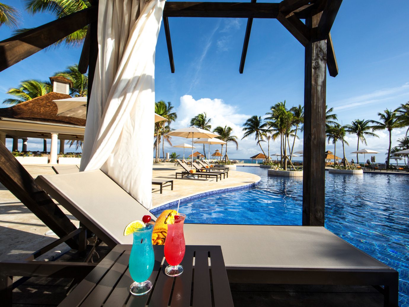 Hotels sky table leisure vacation Resort swimming pool Ocean estate caribbean wooden Sea Beach Villa overlooking