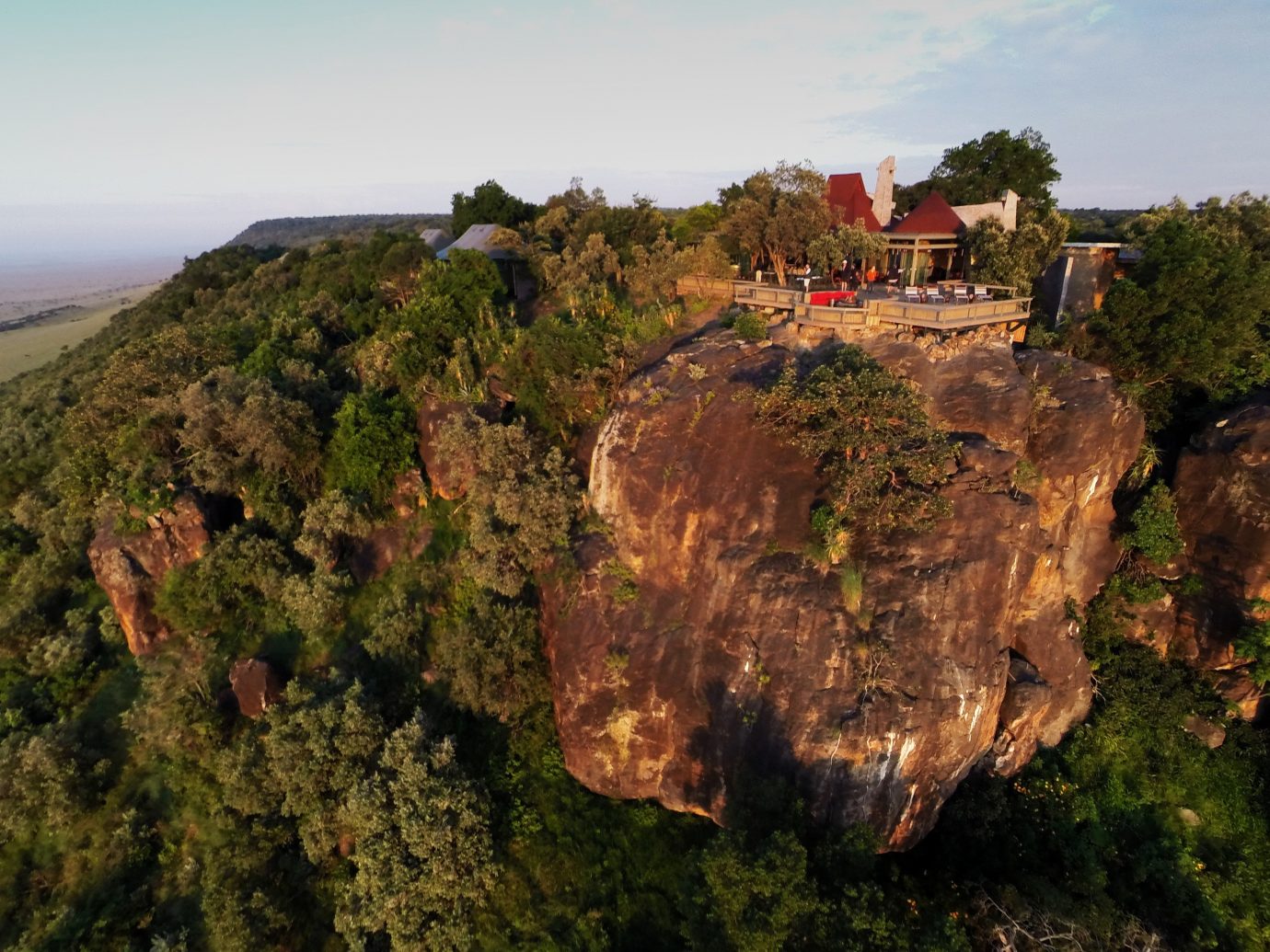 Hotels outdoor sky Nature tree cliff rock geological phenomenon Coast terrain aerial photography hill geology canyon hillside