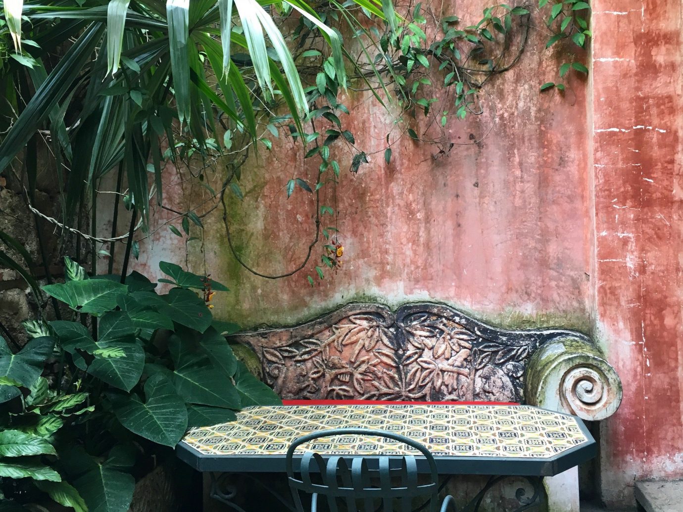Hotels Luxury Travel Trip Ideas Garden water feature yard backyard flower fountain stone plant