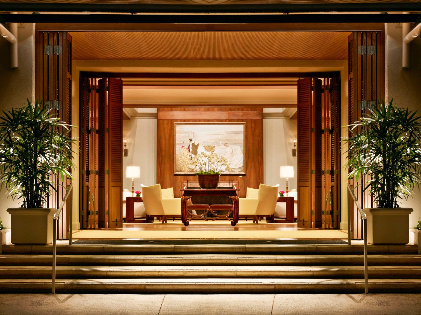Boutique Hotels Design Hawaii Honolulu Hotels Lounge Luxury Resort indoor Lobby window home Architecture interior design estate lighting living room hall mansion furniture