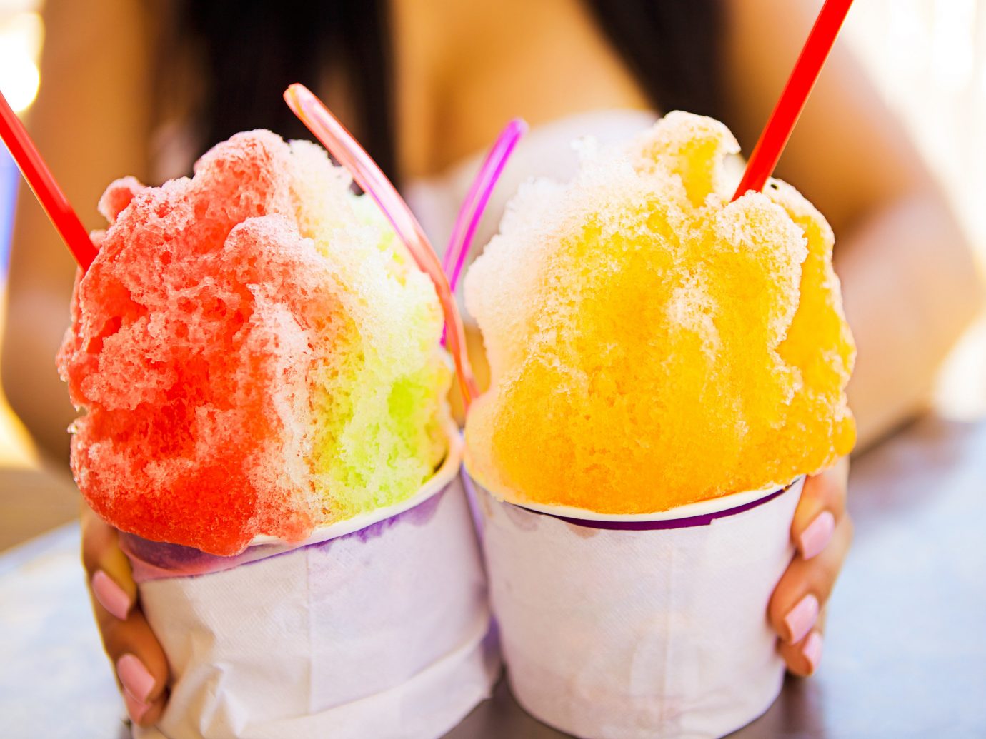 Sno cones from a shop in Honolulu, Hawaii