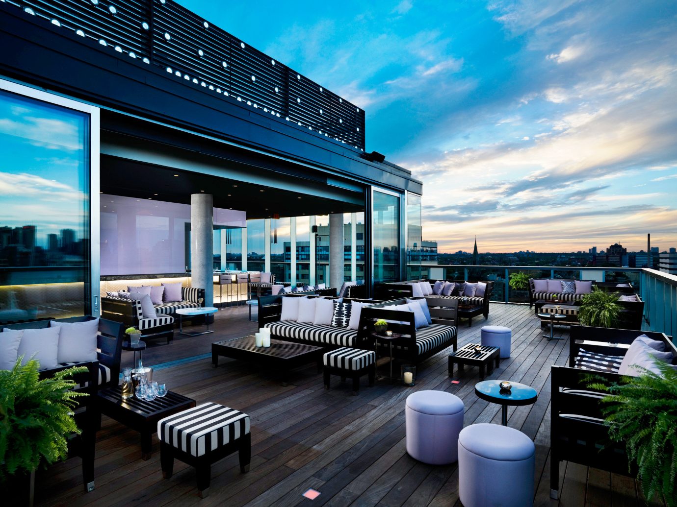 Bar City Hip Jetsetter Guides Lounge Modern Patio Pool Romance Rooftop Scenic views Trip Ideas sky outdoor condominium property Architecture real estate home interior design headquarters estate facade Design professional convention center window covering furniture