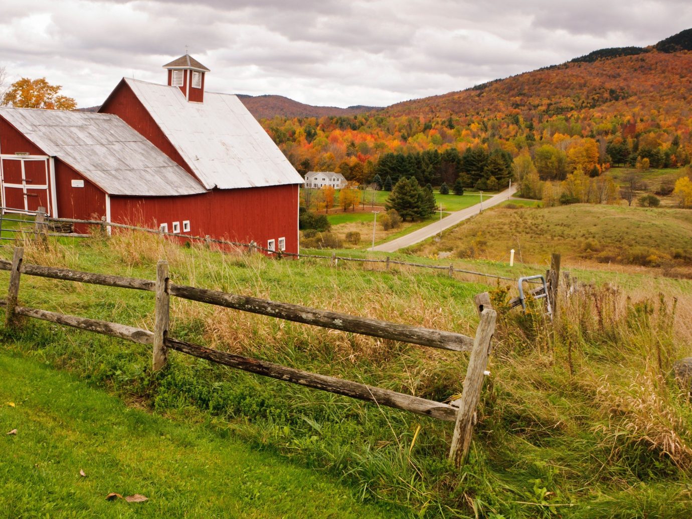 A barn in Stowe Vermont