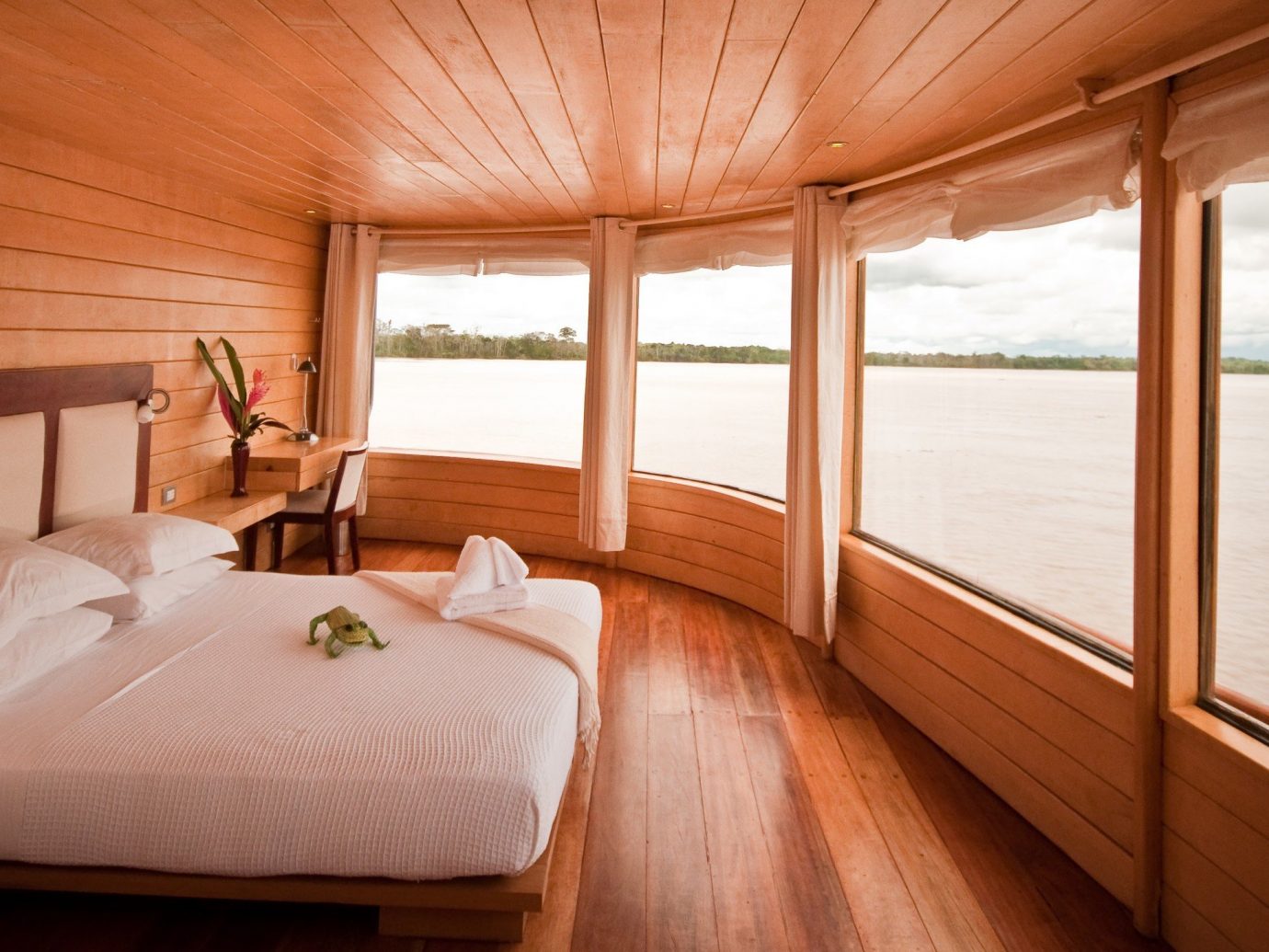 Trip Ideas indoor bed ceiling floor window room passenger ship hotel Bedroom yacht Boat ship vehicle estate watercraft cottage