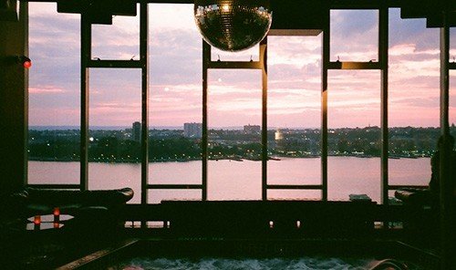 Hotels Ocean light reflection window lighting screenshot glass overlooking day