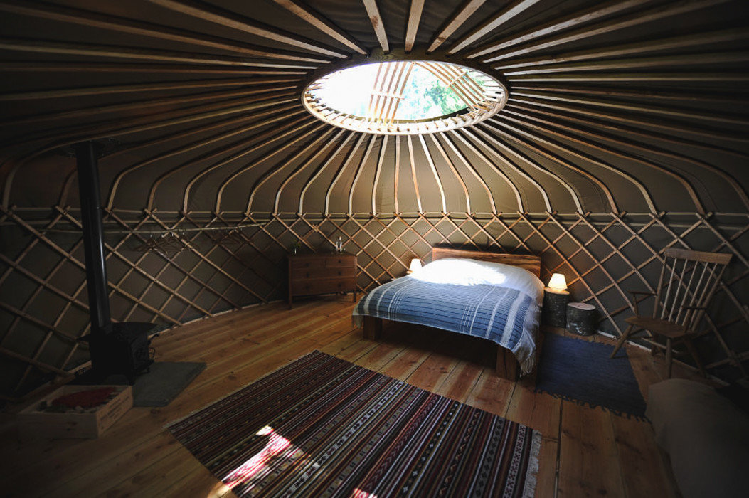 Glamping Outdoors + Adventure Trip Ideas indoor ceiling Architecture lighting daylighting wood interior design