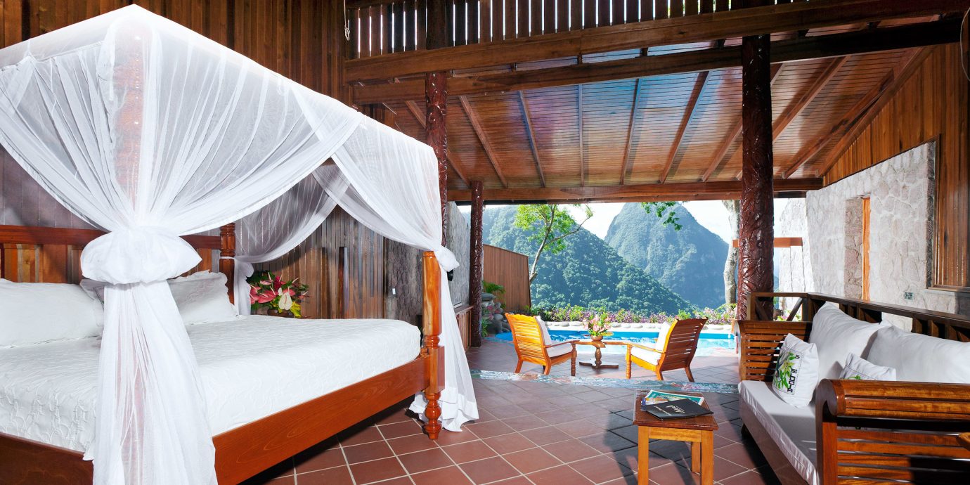 Adult-only Bedroom Honeymoon Hotels Luxury Luxury Travel Resort Romance property wooden Villa cottage Suite