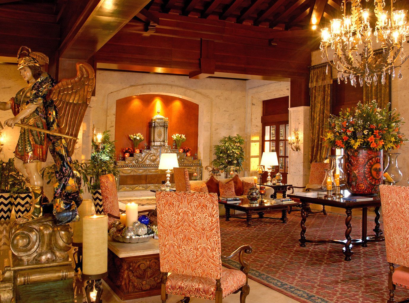 All-inclusive Elegant Family Lobby Resort Tropical building palace restaurant home hacienda function hall mansion ballroom living room
