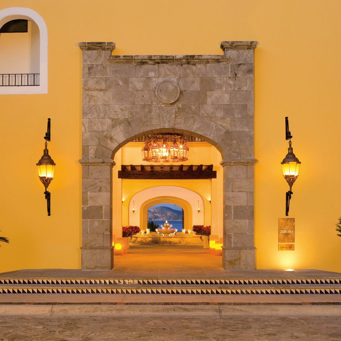 yellow Architecture arch lighting ancient history temple hacienda