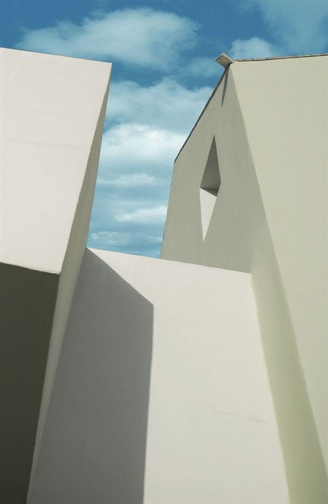 color white blue house Architecture art stationary shape line envelope monument
