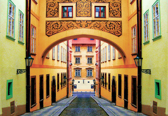 color building neighbourhood Architecture yellow palace synagogue colorful