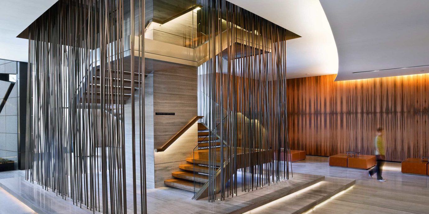 Hip Lobby Luxury Modern house stairs building Architecture professional daylighting home handrail headquarters