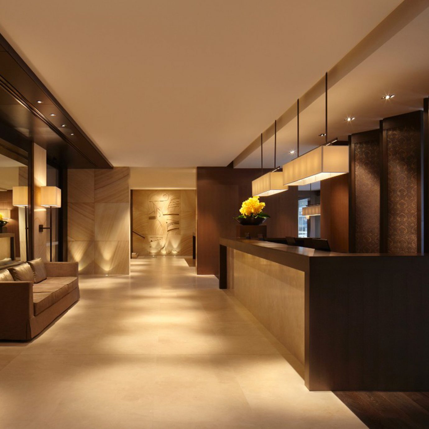 Lobby Lounge Luxury Modern property Architecture lighting Suite