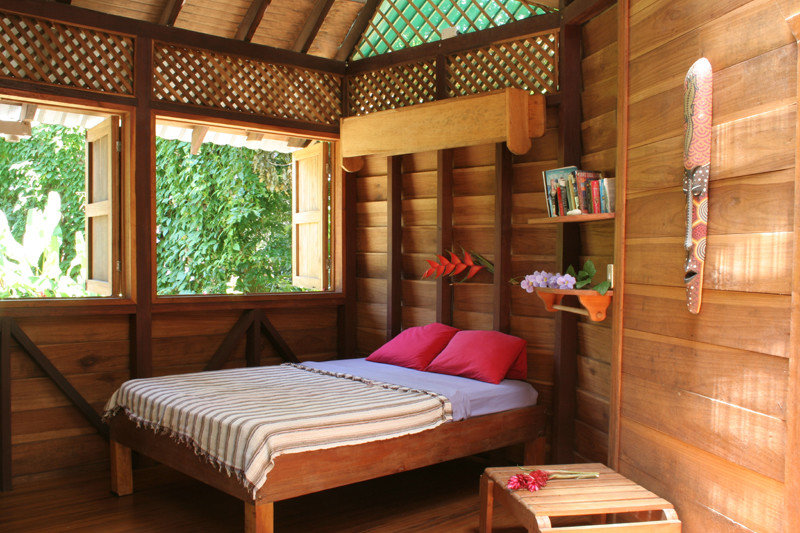 Bedroom at Tree House Hotel in Punta Uva Costa Rica