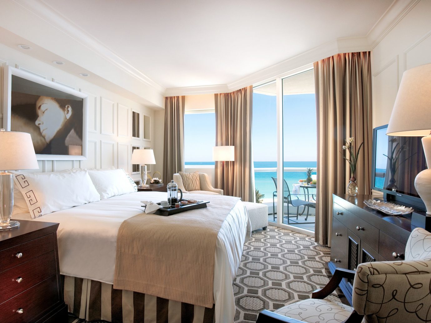 Bedroom at Acqualina Resort & Spa - Miami Hotel