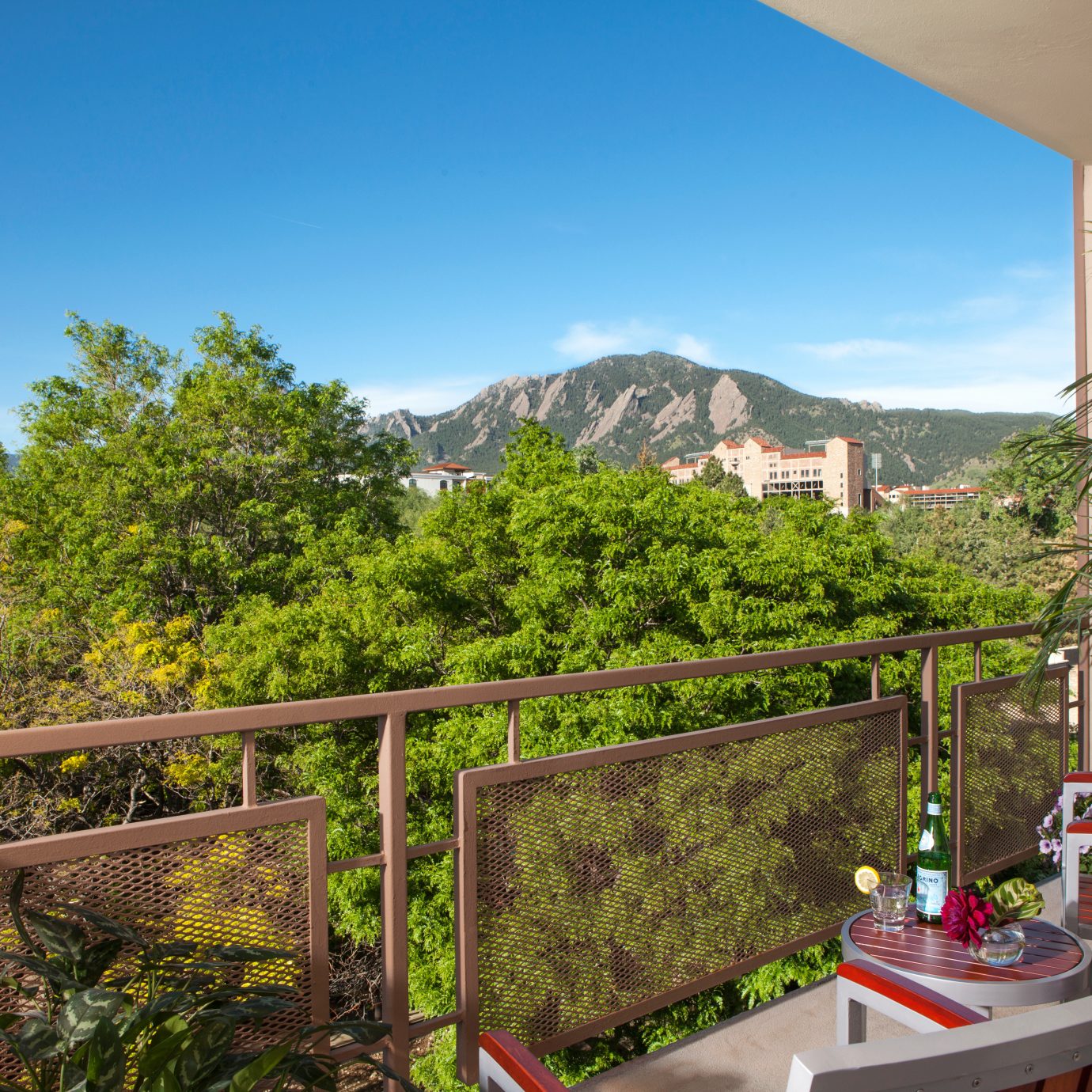 Balcony City tree sky chair property building Resort flower Villa Garden